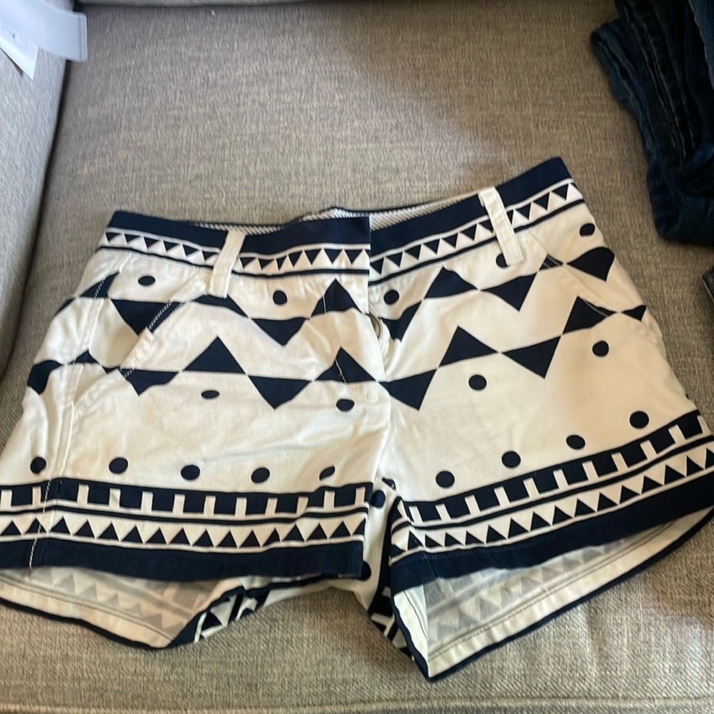 J. Crew shorts-navy and white. 00